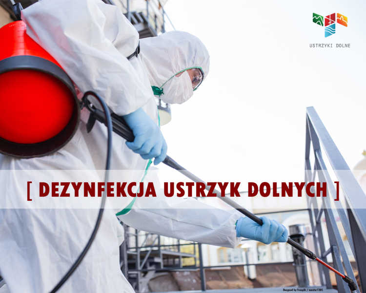 Dezynfekcja placów i ulic w Ustrzykach Dolnych trwa